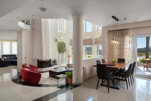 Posezení v ubytování Andrealexia Sea View Villa