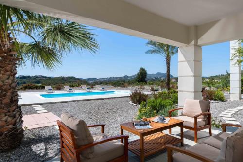 Bazén v ubytování Andrealexia Sea View Villa nebo v jeho okolí