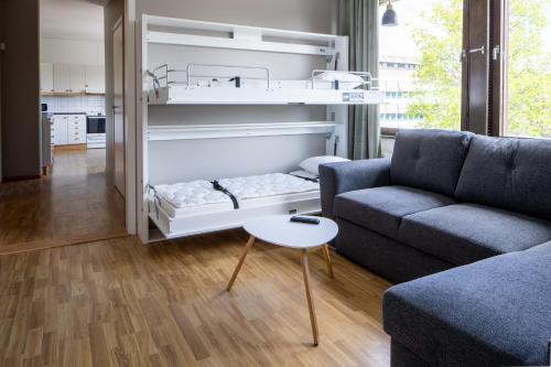 Krevet ili kreveti na kat u jedinici u objektu Hotel B&B Gränden