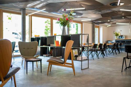 Χώρος καθιστικού στο SET Hotel.Residence by Teufelhof Basel