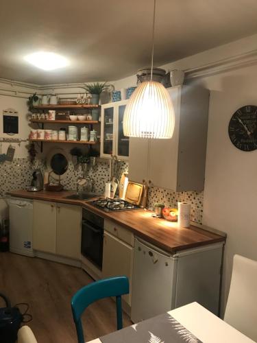 Kuchyňa alebo kuchynka v ubytovaní Studio apartman Zagreb zapad Vrapče