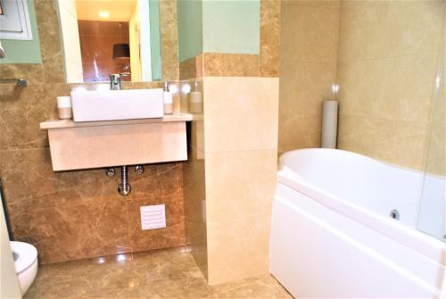 Koupelna v ubytování Apartamento Litoral Mar 9