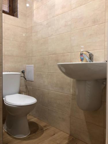 Koupelna v ubytování Néró Apartman