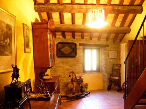 Posezení v ubytování Agriturismo Biologico Castello Della Pieve