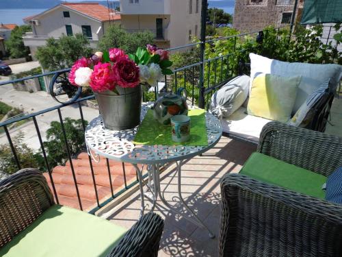 Χώρος καθιστικού στο Apartments Peric