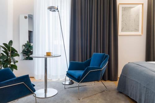 Ruang duduk di The Radical Hotel Roma