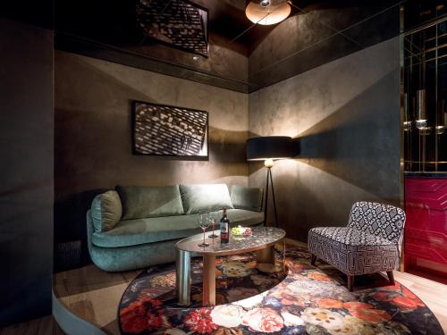 a living room with a couch and a table at Art Paradiso, Paradise City in Incheon