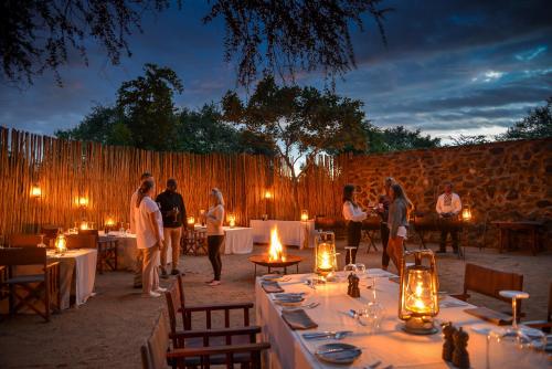 A restaurant or other place to eat at Lion Sands Narina Lodge