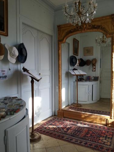 Dapur atau dapur kecil di Les Chambres du Château du Rozel