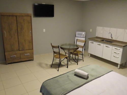 Dapur atau dapur kecil di Hotel Central