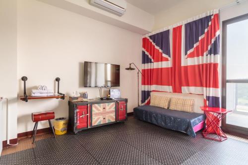 Χώρος καθιστικού στο Exctic Homestay