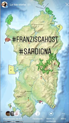 a map of sarajevosson sarajevo on at b&b Franzisca in Torpè