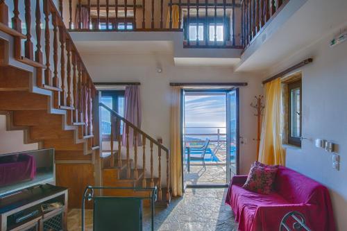 Χώρος καθιστικού στο Amadryades Villas-Villa Terina