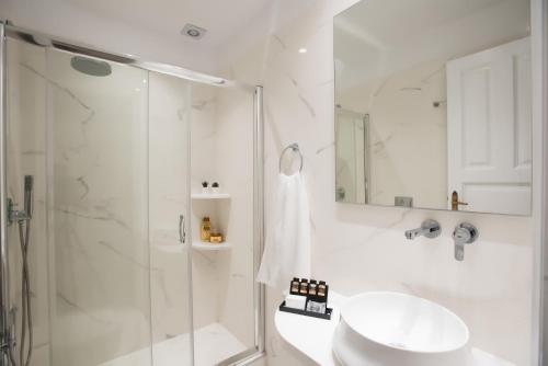 Koupelna v ubytování Hotel Charissi