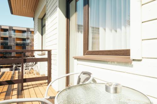 Balkoni atau teres di Hotel Vila Diemedis