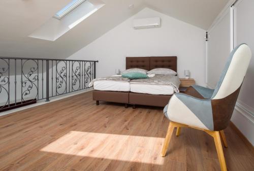 Postel nebo postele na pokoji v ubytování NERA lux apartment