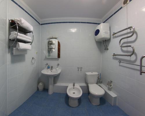 Koupelna v ubytování Comfort Hotel