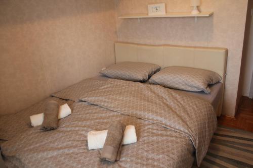 Postel nebo postele na pokoji v ubytování Very central cozy apartment