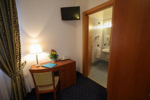 Koupelna v ubytování Hotel da Roberto