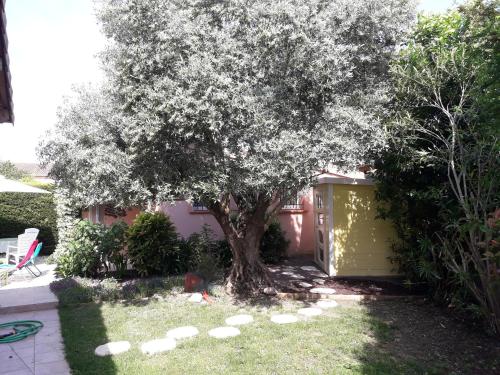 Taman di luar Les Cyprès Florentins