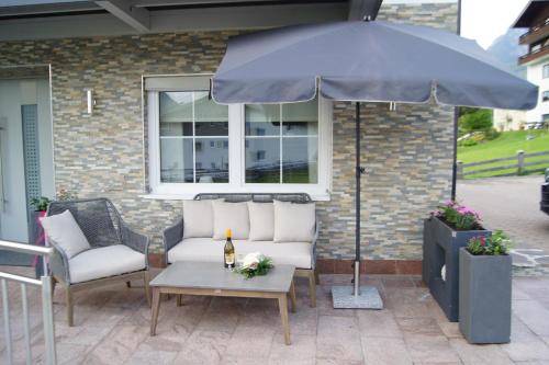 Patio nebo venkovní prostory v ubytování Apart Konrad