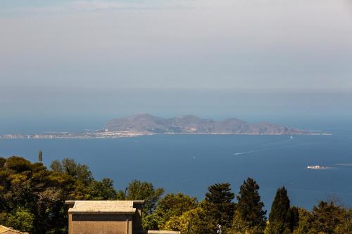 a view of a large body of water at Bella Vista b&b in Erice