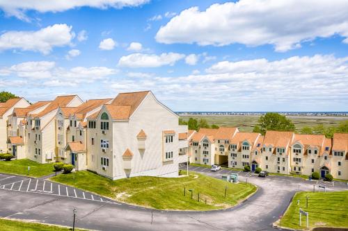 an aerial view of a large apartment complex at Village By The Sea in Wells