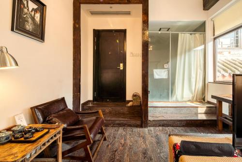 Χώρος καθιστικού στο Bliss Qintai Tibetan Boutique Hotel