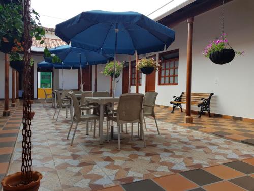 Patio nebo venkovní prostory v ubytování Hotel La Ceiba