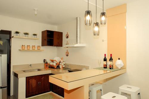 Kuchyň nebo kuchyňský kout v ubytování Fully Furnished Apartment with Netflix and Wifi