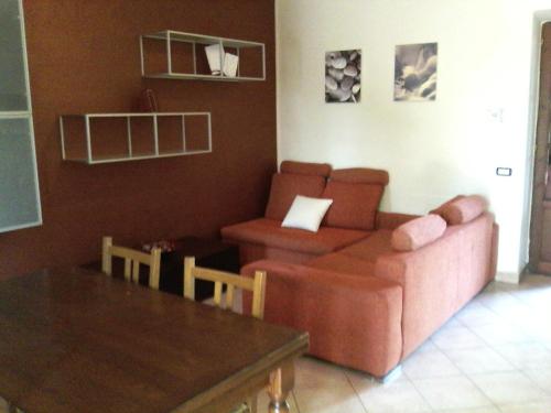 Χώρος καθιστικού στο Appartamento in collina "la Perla"