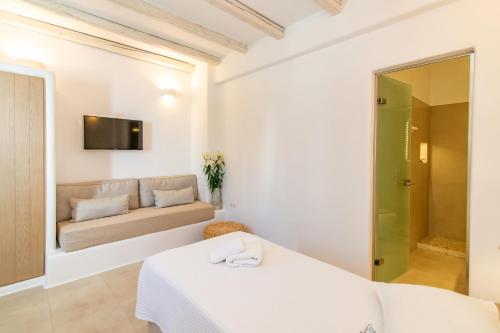 Cama o camas de una habitación en Vincenzo Family Rooms