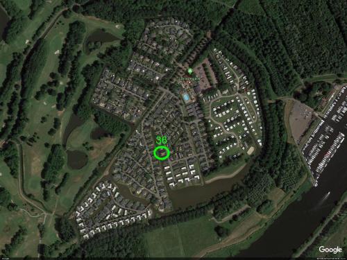 a map of a city with a green spot at Holiday rentals in Velsen-Zuid