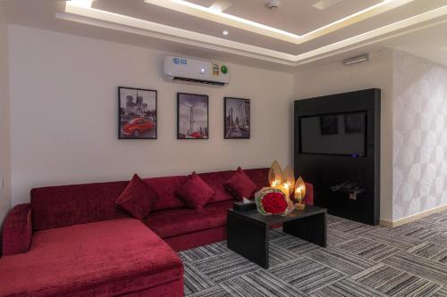 Posezení v ubytování South Hotel Suites