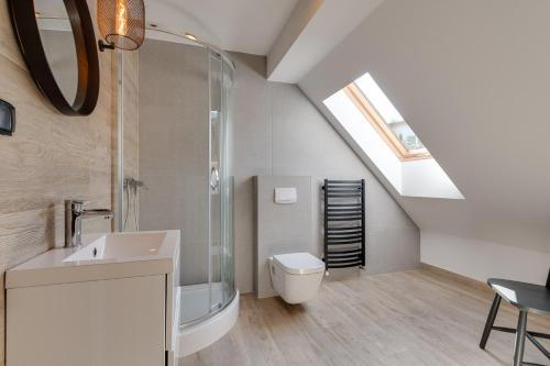 Kúpeľňa v ubytovaní Biała Owieczka B&B Szczyrk