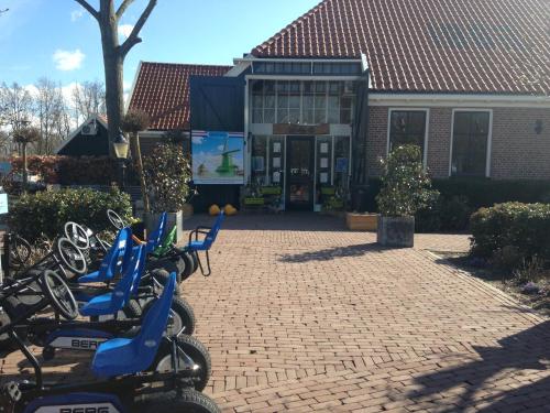 a group of bikes parked in front of a building at Holiday rentals in Velsen-Zuid