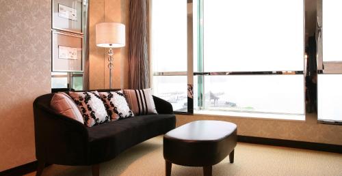 Posezení v ubytování The Crystal Resort Sun Moon Lake