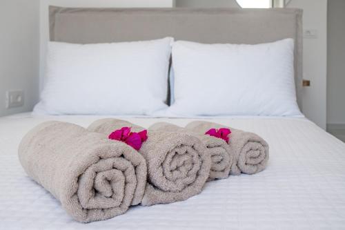 Ένα ή περισσότερα κρεβάτια σε δωμάτιο στο Central Suites Mykonos