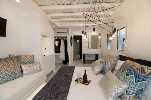Χώρος καθιστικού στο Narcissus Luxury Suites