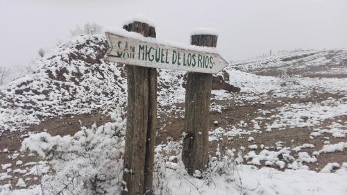 Cabañas San Miguel om vinteren
