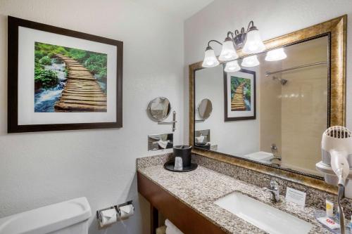 Ett badrum på Comfort Inn Castro Valley