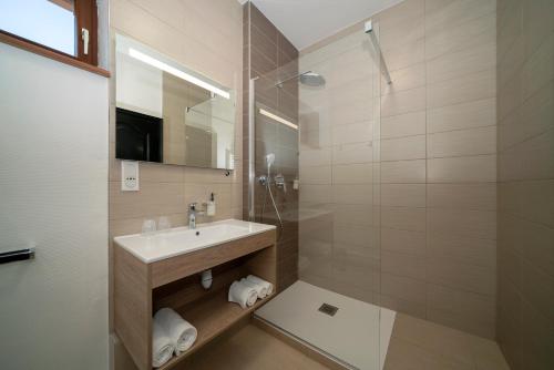 Koupelna v ubytování Hôtel Le Verger De Bischwiller