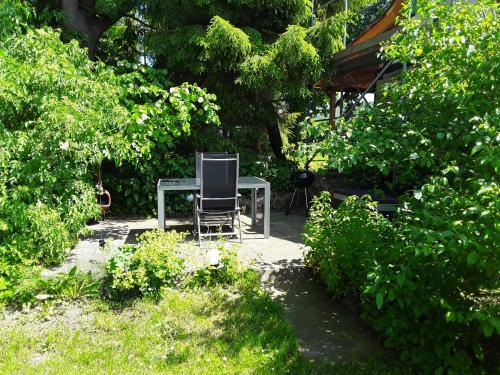 Jardín al aire libre en Ferienwohnung Das Fuchsrevier