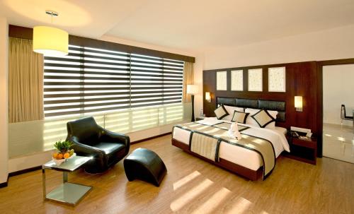 Hotel Sandy's Towerにあるベッド