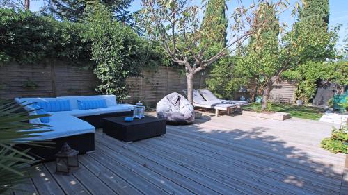 Maison climatisée avec 3 chambres, terrasse et jardin proche du centre-ville et commerces - Les Bleuets d'Azur Sainte-Maxime