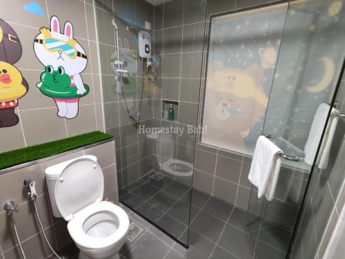 
A bathroom at Homestay Bah!
