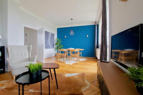 A seating area at Standard Apartment by Hi5 - Incredible view with terrace