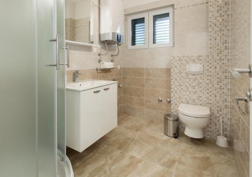 Koupelna v ubytování NERA lux apartment