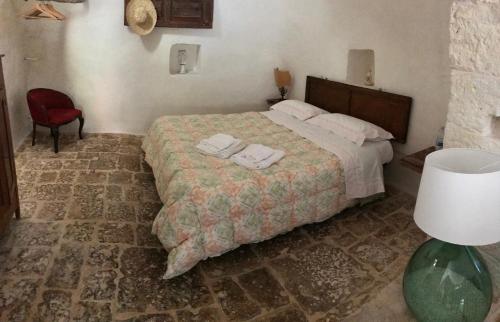 Cama o camas de una habitación en Borgo trulli 1789