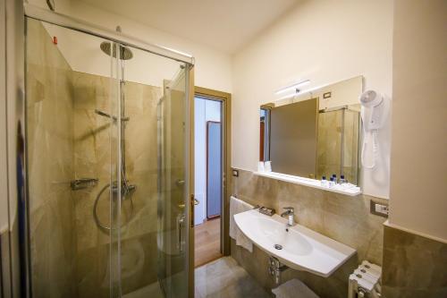 Koupelna v ubytování Hotel Lidò